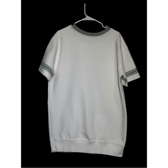 Anthropologie Daily Practice Sweatshirt Mini Dress White and Gray Size Small - Picture 3 of 9